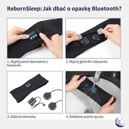 Maska do spania z słuchawkami Bluetooth